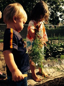 Cora showing Hank how it's done.